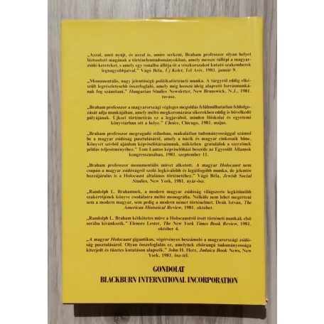 Randolph L. Braham: A magyar holocaust I-II.