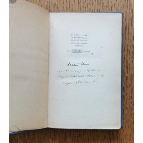 Heltai Jenő: Elfelejtett versek (Dedikált!) 