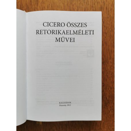 Cicero összes retorikaelméleti művei