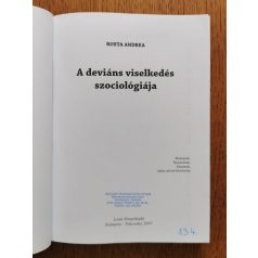 Rosta Andrea: A deviáns viselkedés szociológiája