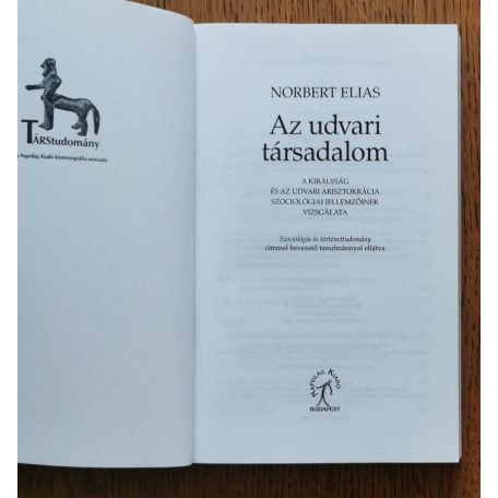 Norbert Elias: Az udvari társadalom