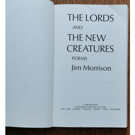 Jim Morrison: The Lords and the new creatures