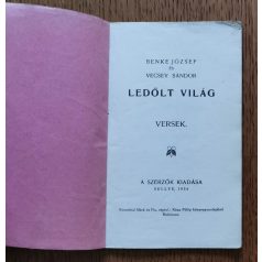 Benke József, Vecsey Sándor: Ledőlt világ versek