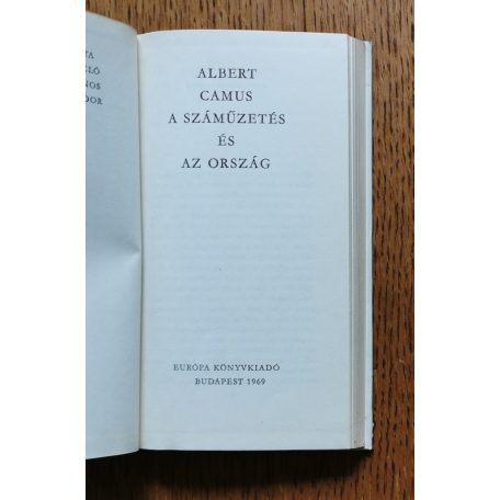 Albert Camus: A számüzetés és az ország