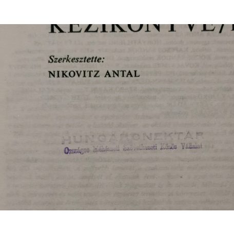 Nikovitz Antal (szerk.): A méhészet kézikönyve I.