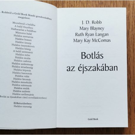 Roberts, N.-Blayney, M.-Langan, R. R.-McComas M: Botlás az éjszakában (4 történet)