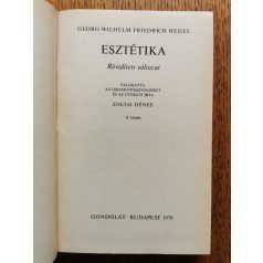   Georg Wilhelm Friedrich Hegel: Esztétika (rövidített változat)