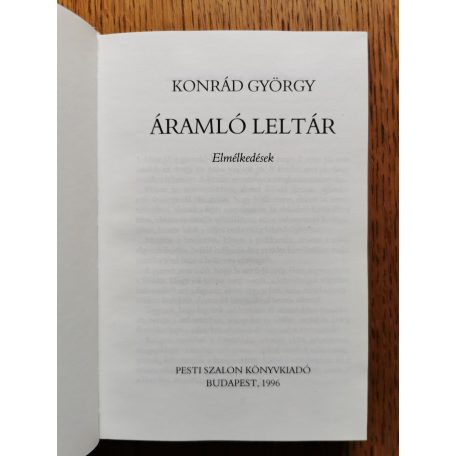 Konrád György: Áramló leltár