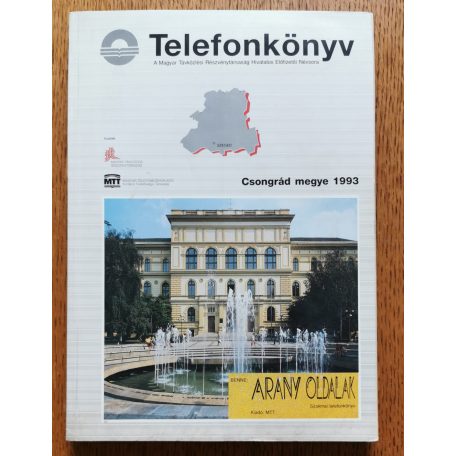 Telefonkönyv - Csongrád megye 1993 (benne: Arany Oldalak Csongrád megye 1992/93.)