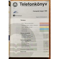   Telefonkönyv - Csongrád megye 1995 (benne: Arany Oldalak Csongrád megye 1994/95.)