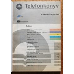   Telefonkönyv - Csongrád megye 1996 (benne: Arany Oldalak Csongrád megye 1995/96.)