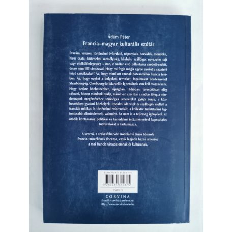 Ádám Péter: Francia-magyar kulturális szótár