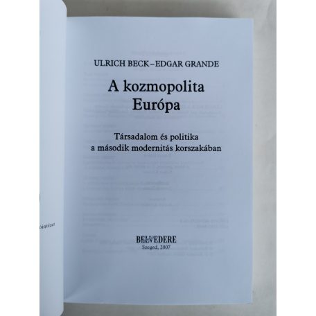 Ulrich Beck - Edgar Grande: A kozmopolita Európa