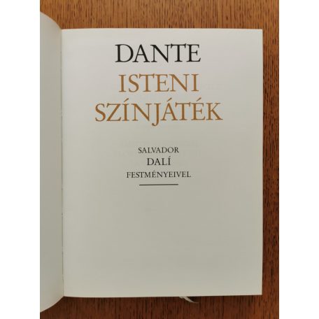Dante Alighieri Dante: Isteni színjáték - Salvador Dali festményeivel