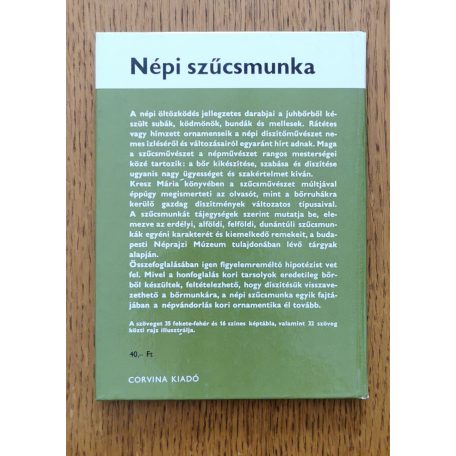 Kresz Mária: Népi szűcsmunka