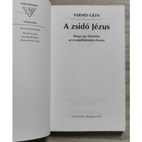 Vermes Géza: A zsidó Jézus