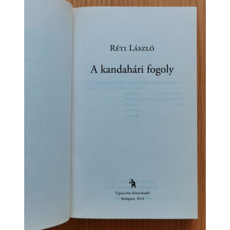 Réti László: A kandahári fogoly
