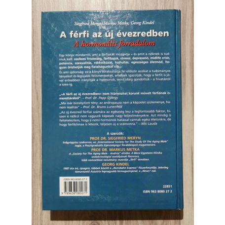 Siegfried Meryn - Markus Metka - Georg Kindel:  A férfi az új évezredben - A hormonális forradalom