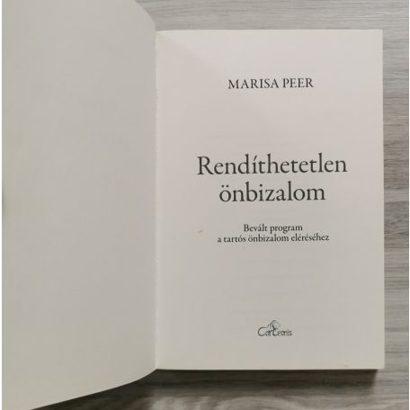 Marisa Peer: Rendíthetetlen önbizalom (CD melléklettel)