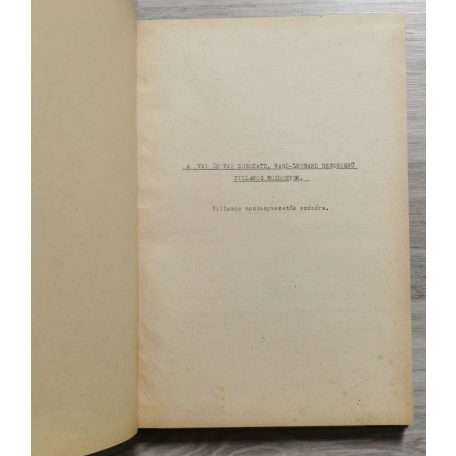 Kóris György: A V41 és V42 sorozatú Ward-Leonard rendszerű villamos mozdonyok