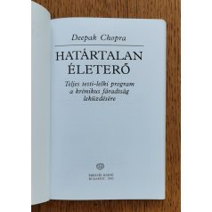   Deepak Chopra: Határtalan életerő - A krónikus fáradtság leküzdésének teljes testi-lelki programja