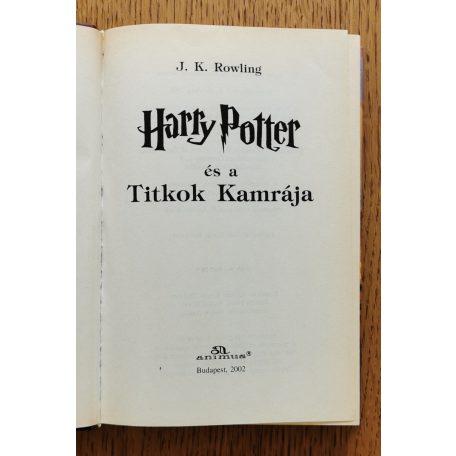J. K. Rowling: Harry Potter és a titkok kamrája