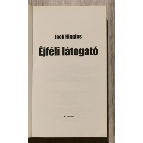 Jack Higgins: Éjféli látogató