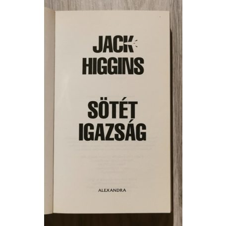 Jack Higgins: Sötét igazság