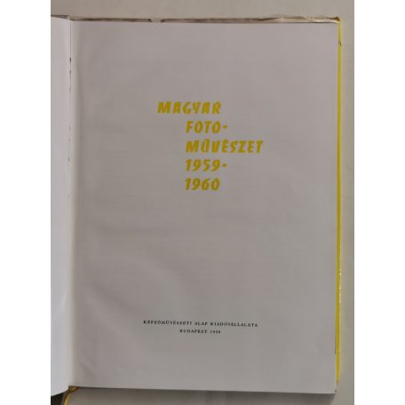 Vadas Ernő (szerk.): Magyar fotoművészet 1959-1960