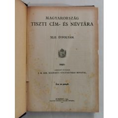   Magyarország tiszti cím- és névtára 1932. (XLII. évfolyam)