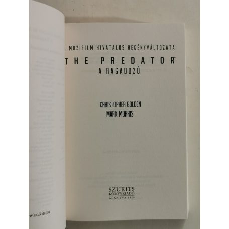 Christopher Golden – Mark Morris: A Ragadozó (The Predator)