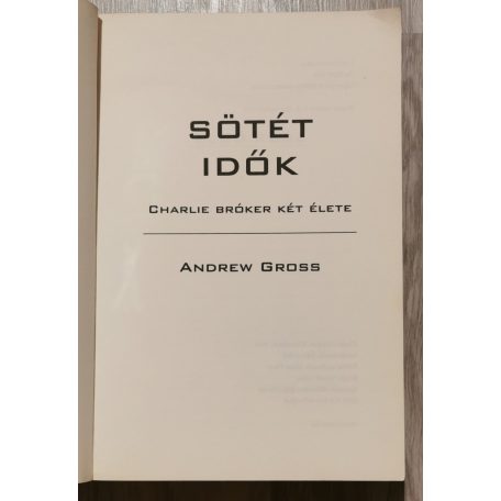 Andrew Gross: Sötét idők