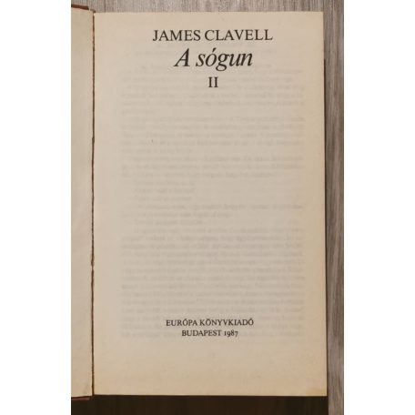 James Clavell: A sógun I-II. 