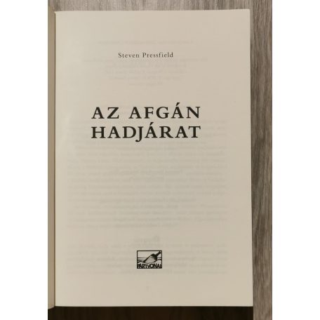Steven Pressfield: Az afgán hadjárat