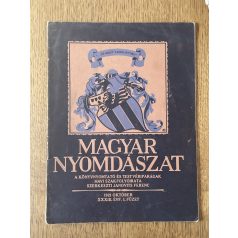 Magyar Nyomdászat 1921. október / 33. évf. 1. füzet
