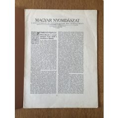 Magyar Nyomdászat 1921. október / 33. évf. 1. füzet