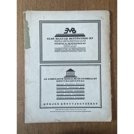 Magyar Nyomdászat 1923. október-november / 35. évf. 11. szám