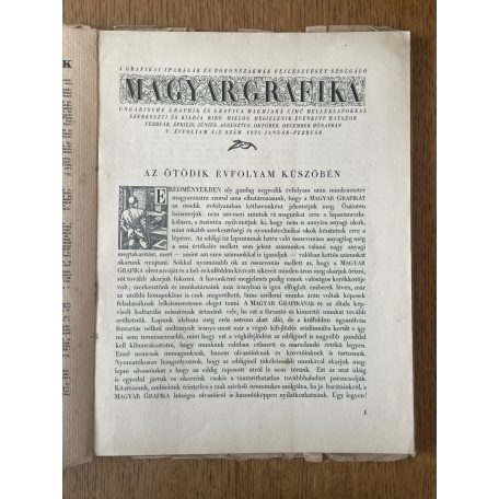 Magyar Grafika 1924. január-február - V. évf. 1-2. sz.