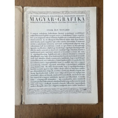 Magyar Grafika 1925. szeptember-október - VI. évf. 9-10. sz.
