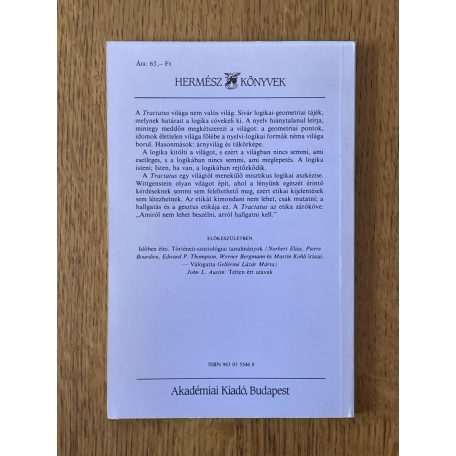 Ludwig Wittgenstein: Logikai-filozófiai értekezés 