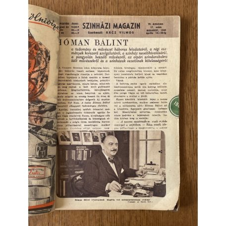 Rácz Vilmos (szerk.): Szinházi Magazin 1943/17.