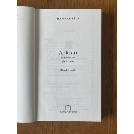 Hamvas Béla: Arkhai 