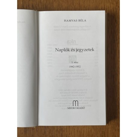 Hamvas Béla: Naplók I-II.
