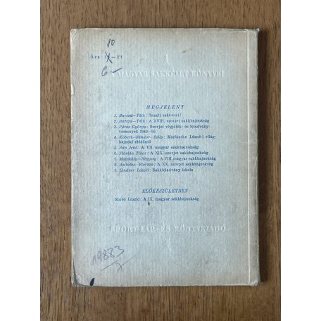 Lindner László, Dr.: Sakkfeladvány iskola (A Magyar Sakkélet Könyvei 9.)