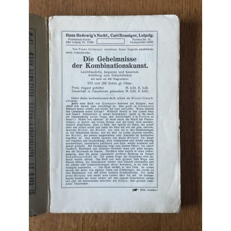 F. Gutmayer: Rätsel und Reichtümer der Eröffnung