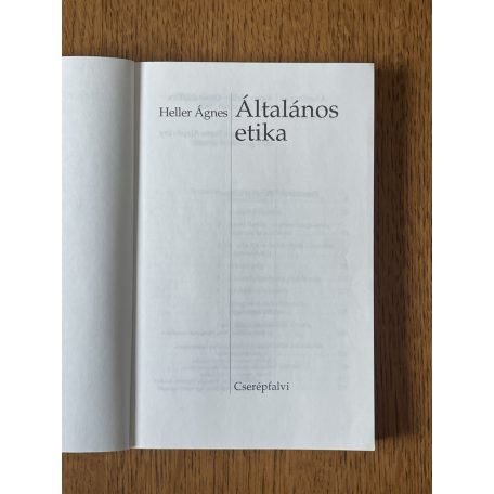 Heller Ágnes: Általános etika (Dedikált)
