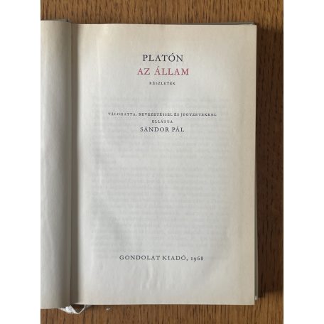 Platón: Az állam (részletek)