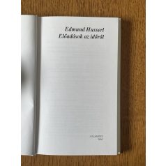 Edmund Husserl: Előadások az időről