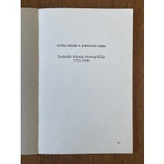   Glósz József - V. Kápolnás Mária: Szakadát község monográfiája 1723-1949