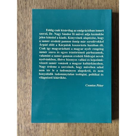 Nagy Sándor, Dr.: A magyar nép kialakulásának története